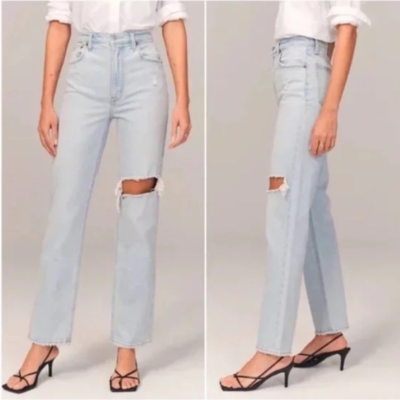 Abercrombie & Fitch 90s Straight Ultra High Rise Jean - Picture 2 of 9